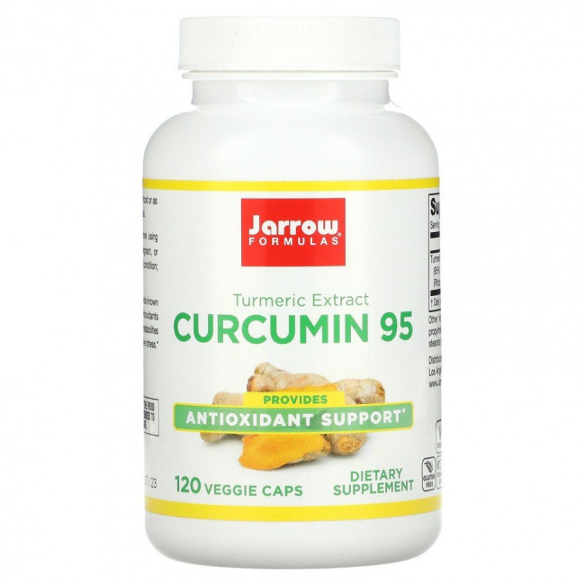Jarrow Formulas, Куркумин 95, 500 мг, 120 растительных капсул