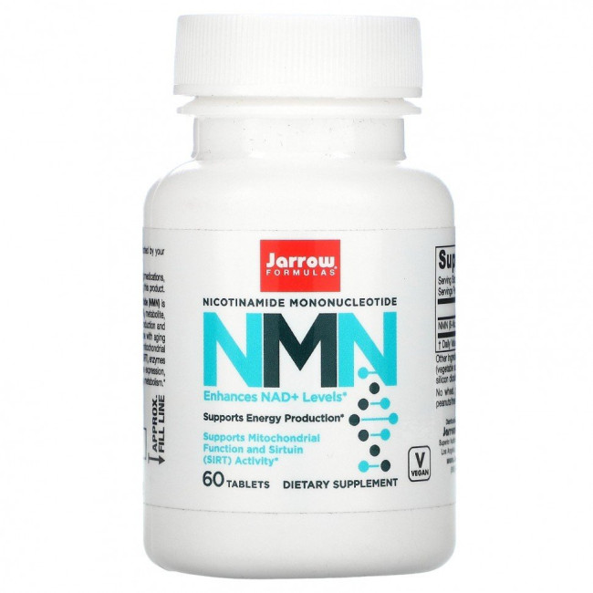Jarrow Formulas, NMN, никотинамид мононуклеотид, 60 таблеток